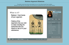 A talking slideshow in progress